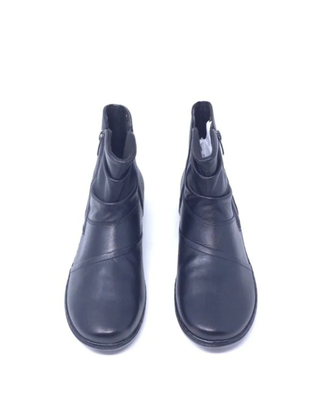 New Clarks Collection Cora Pace Ankle Boot Black Leather Medium